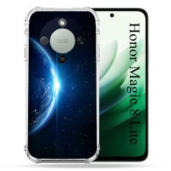 Coque Renforcée Pour Honor Magic 8 Lite 5G Univers Planete Terre