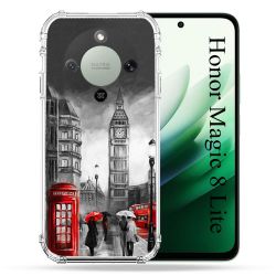 Coque Renforcée Pour Honor Magic 8 Lite 5G Voyage Angleterre Londres Vintage