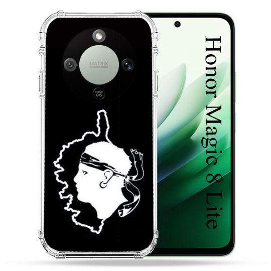 Coque Renforcée Pour Honor Magic 8 Lite 5G Voyage Corse Noir
