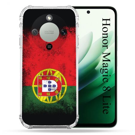 Coque Renforcée Pour Honor Magic 8 Lite 5G Voyage Portugal Drapeau