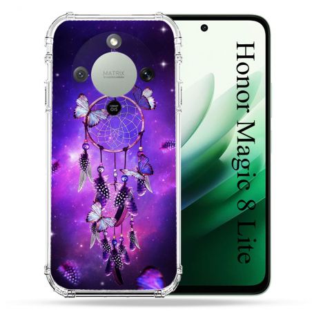 Coque Renforcée Pour Honor Magic 8 Lite 5G Zen Attrape Reve Papillon