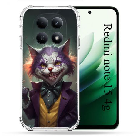 Coque Renforcée Pour Redmi Note 15 4G Animal Chat Joker