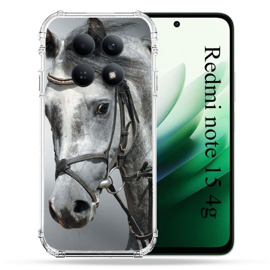 Coque Renforcée Pour Redmi Note 15 4G Animal Cheval Blanc