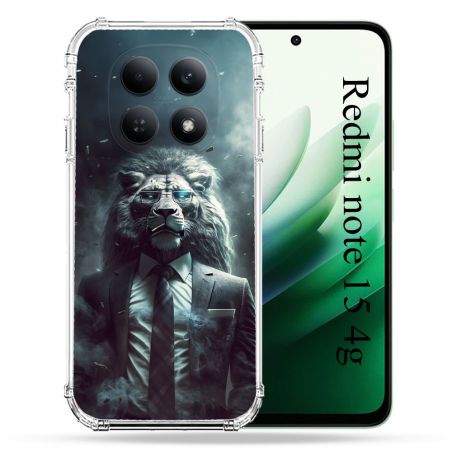 Coque Renforcée Pour Redmi Note 15 4G Animal Lion Business