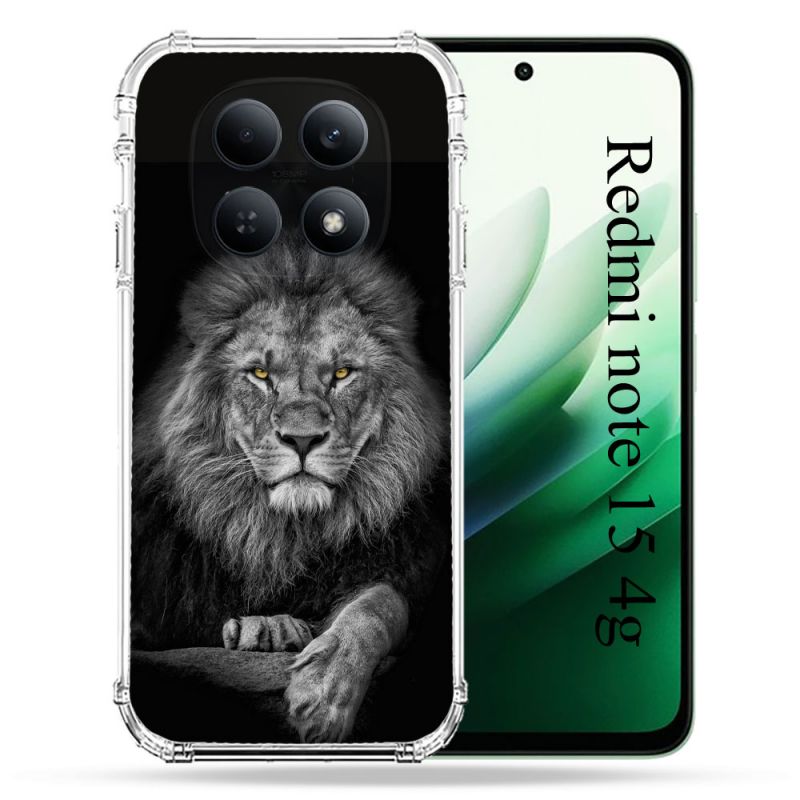 Coque Renforcée Pour Redmi Note 15 4G Animal Lion Majestueux