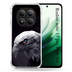 Coque Renforcée Pour Redmi Note 15 Pro Plus 5G Animal Aigle Royal Noir
