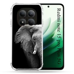 Coque Renforcée Pour Redmi Note 15 Pro Plus 5G Animal Elephant Noir