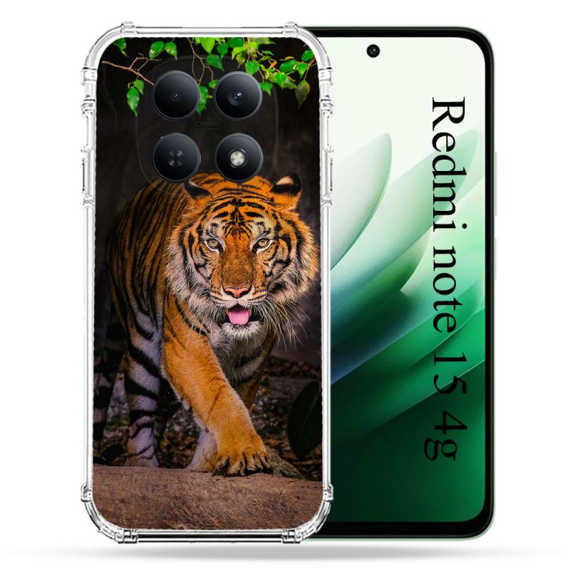 Coque Renforcée Pour Redmi Note 15 4G Animal Tigre Jungle