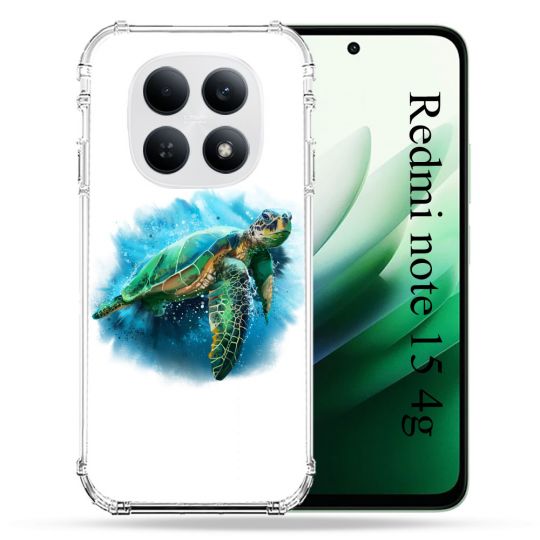 Coque Renforcée Pour Redmi Note 15 4G Animal Tortue Blanche multicolore
