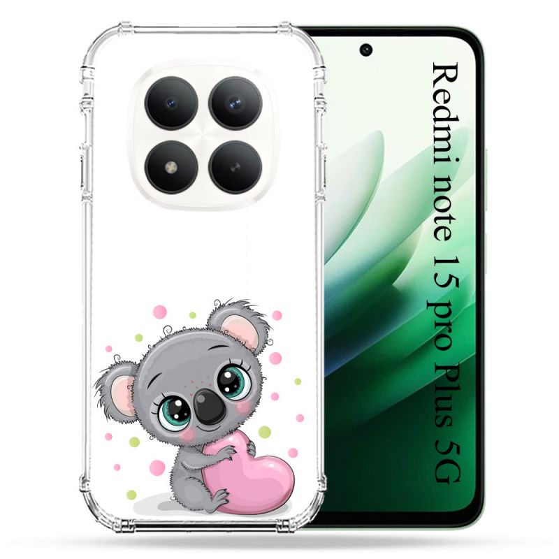 Coque Renforcée Pour Redmi Note 15 Pro Plus 5G Animal Koala Cœur