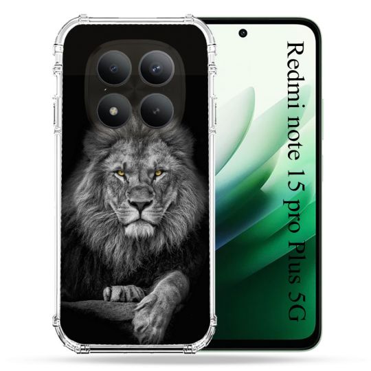 Coque Renforcée Pour Redmi Note 15 Pro Plus 5G Animal Lion Majestueux