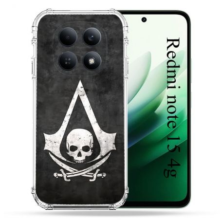Coque Renforcée Pour Redmi Note 15 4G Assassin Creed Tete Mort