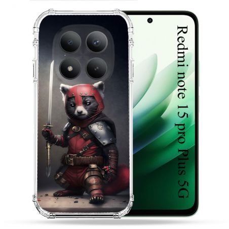 Coque Renforcée Pour Redmi Note 15 Pro Plus 5G Animal Raton Samouraï