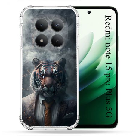 Coque Renforcée Pour Redmi Note 15 Pro Plus 5G Animal Tigre Business