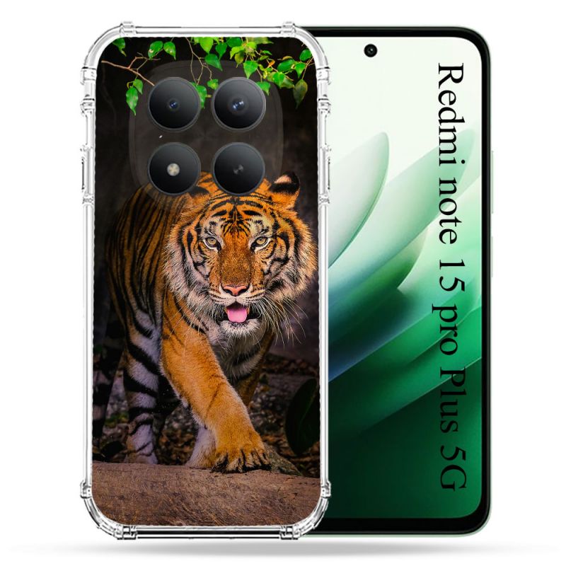 Coque Renforcée Pour Redmi Note 15 Pro Plus 5G Animal Tigre Jungle