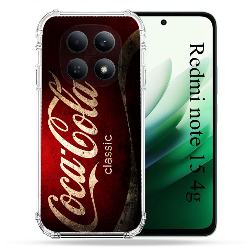 Coque Renforcée Pour Redmi Note 15 4G Coca Cola Classique