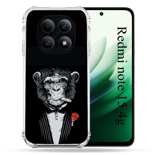 Coque Renforcée Pour Redmi Note 15 4G Decale Singe Mafia