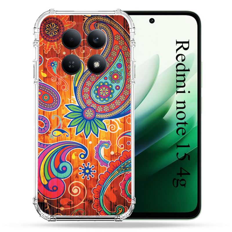 Coque Renforcée Pour Redmi Note 15 4G Fleur Psychedelic