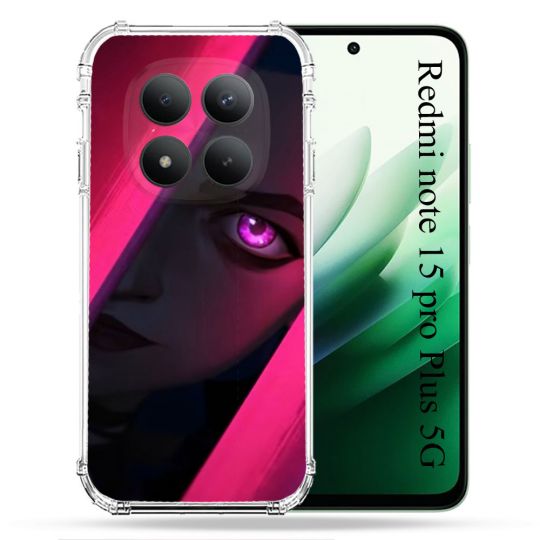Coque Renforcée Pour Redmi Note 15 Pro Plus 5G Arcane Jinx Rose