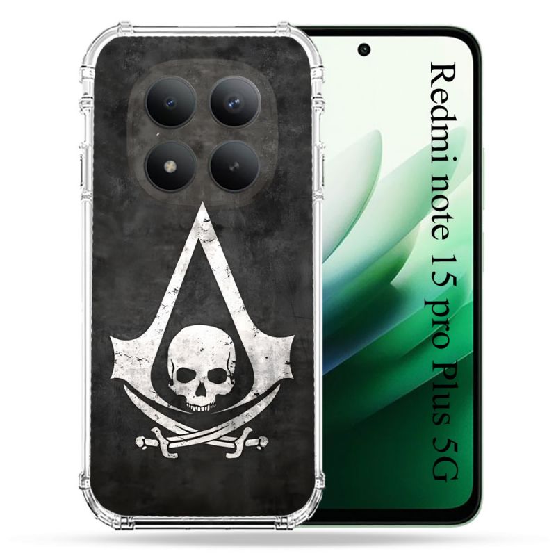 Coque Renforcée Pour Redmi Note 15 Pro Plus 5G Assassin Creed Tete Mort