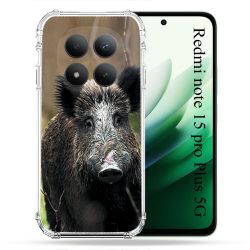 Coque Renforcée Pour Redmi Note 15 Pro Plus 5G Chasse Sanglier bois