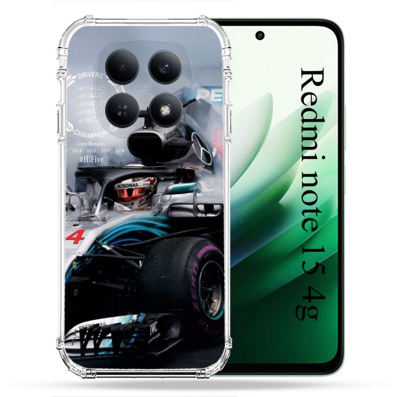 Coque Renforcée Pour Redmi Note 15 4G Formule 1 F1 Mercedes Petronas