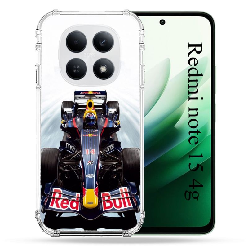 Coque Renforcée Pour Redmi Note 15 4G Formule 1 F1 Red Bull