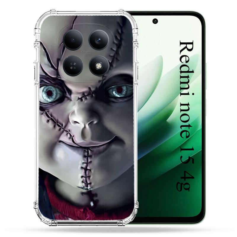 Coque Renforcée Pour Redmi Note 15 4G Horreur Chucky Cicatrice