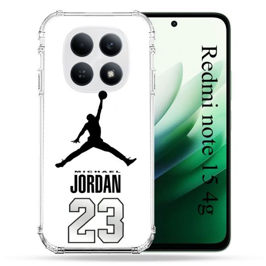 Coque Renforcée Pour Redmi Note 15 4G Jordan 23 Blanc