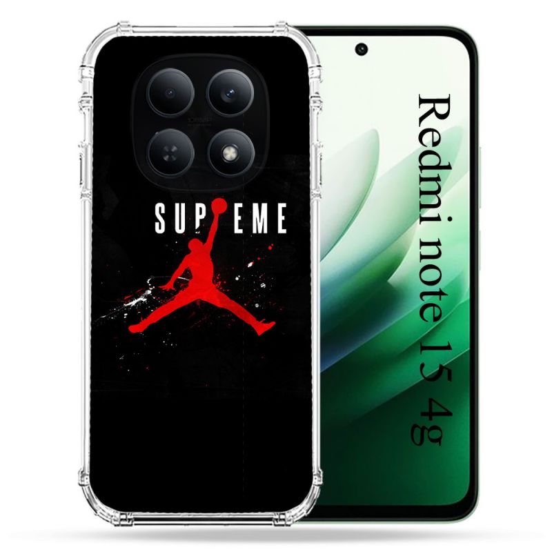 Coque Renforcée Pour Redmi Note 15 4G Jordan Supreme Noir
