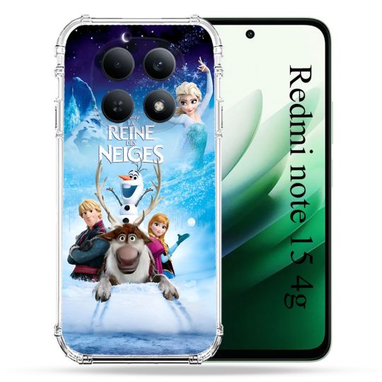 Coque Renforcée Pour Redmi Note 15 4G La Reine Des Neiges