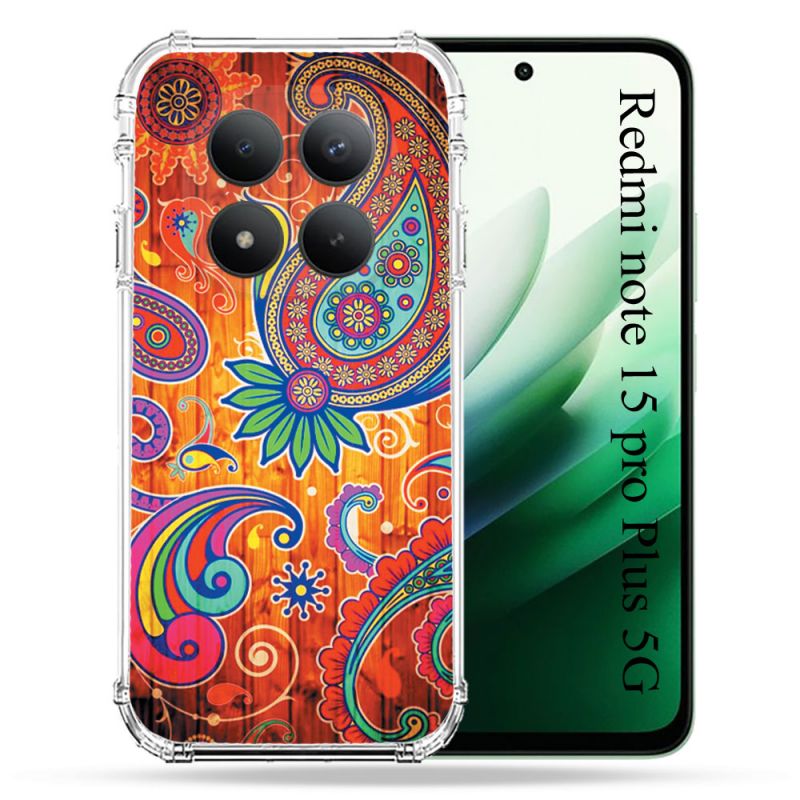 Coque Renforcée Pour Redmi Note 15 Pro Plus 5G Fleur Psychedelic