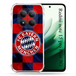 Coque Renforcée Pour Redmi Note 15 Pro Plus 5G Foot Bayern Munich Carreaux