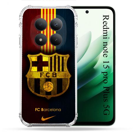 Coque Renforcée Pour Redmi Note 15 Pro Plus 5G Foot FC Barcelone Vintage