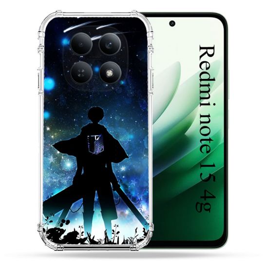 Coque Renforcée Pour Redmi Note 15 4G Manga Attaque Titans Levi