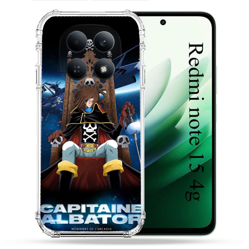 Coque Renforcée Pour Redmi Note 15 4G Manga Capitaine Albator