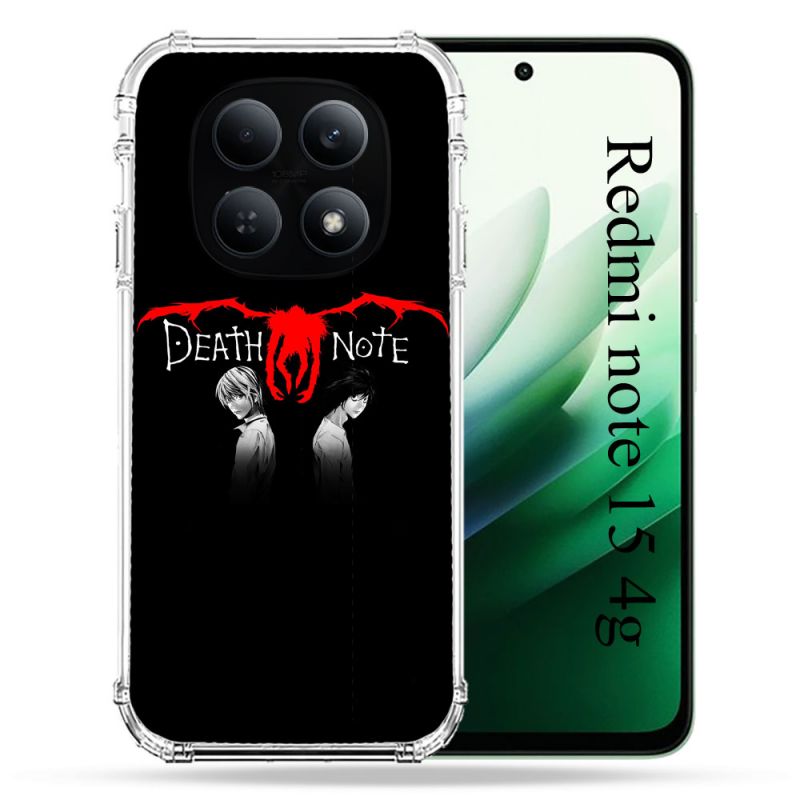 Coque Renforcée Pour Redmi Note 15 4G Manga Death Note Noir