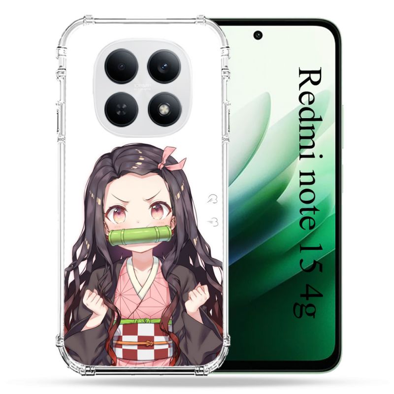 Coque Renforcée Pour Redmi Note 15 4G Manga Demon Slayer Nezuko