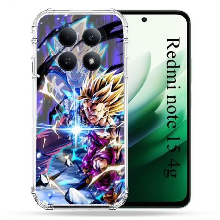 Coque Renforcée Pour Redmi Note 15 4G Manga Dragon Ball Sangohan Duo