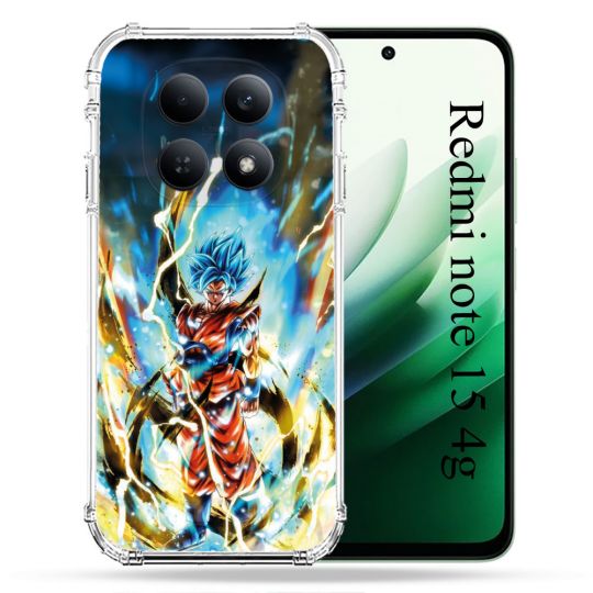 Coque Renforcée Pour Redmi Note 15 4G Manga Dragon Ball Sangoku Blanc