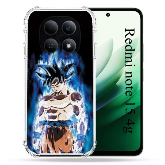 Coque Renforcée Pour Redmi Note 15 4G Manga Dragon Ball Sangoku Noir