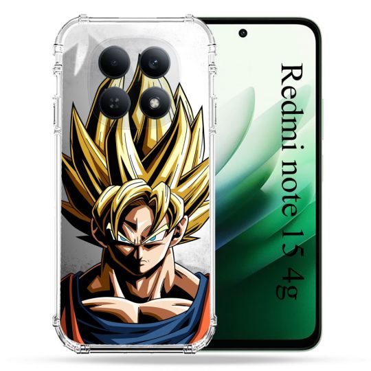 Coque Renforcée Pour Redmi Note 15 4G Manga Dragon Ball Sangoku Portrait