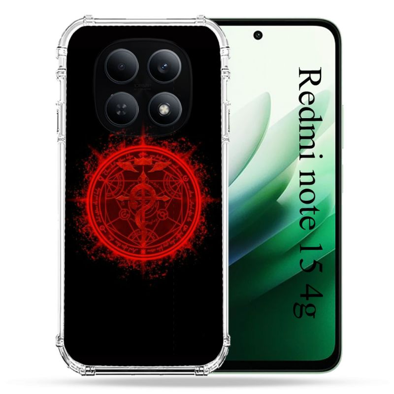 Coque Renforcée Pour Redmi Note 15 4G Manga Fullmetal Alchemist Logo