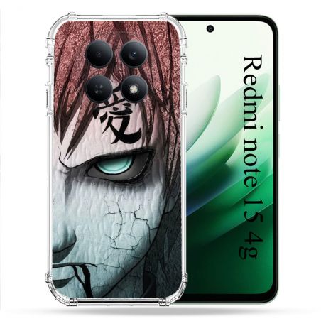 Coque Renforcée Pour Redmi Note 15 4G Manga Naruto Gaara