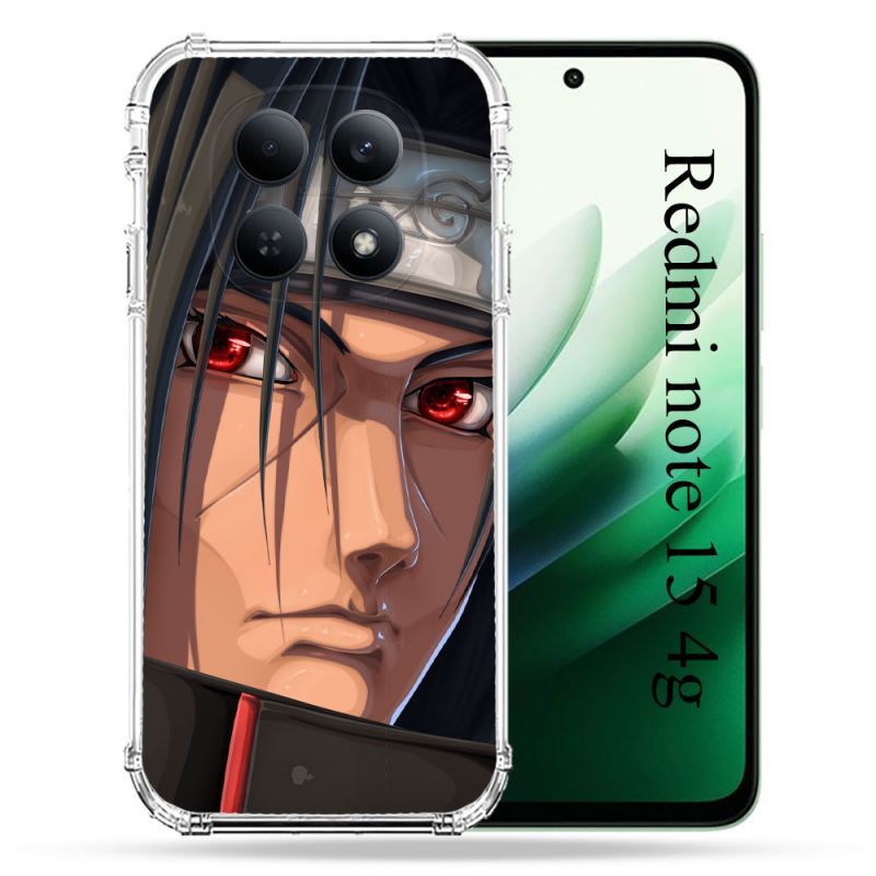 Coque Renforcée Pour Redmi Note 15 4G Manga Naruto Itachi Visage
