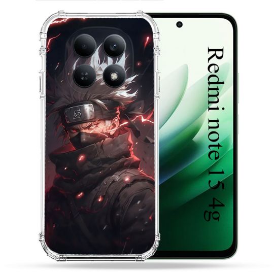 Coque Renforcée Pour Redmi Note 15 4G Manga Naruto Kakashi Dark