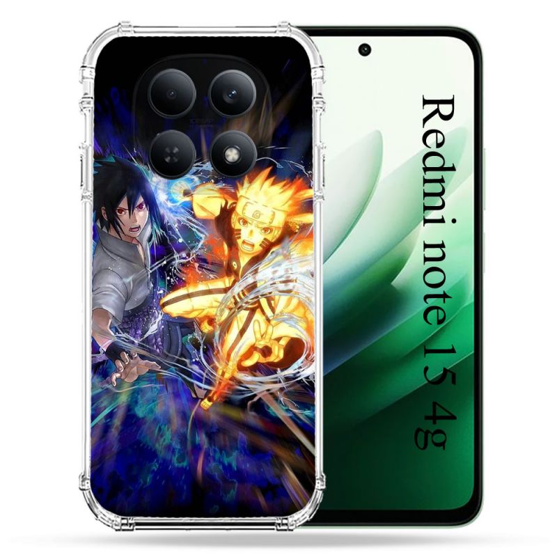Coque Renforcée Pour Redmi Note 15 4G Manga Naruto VS