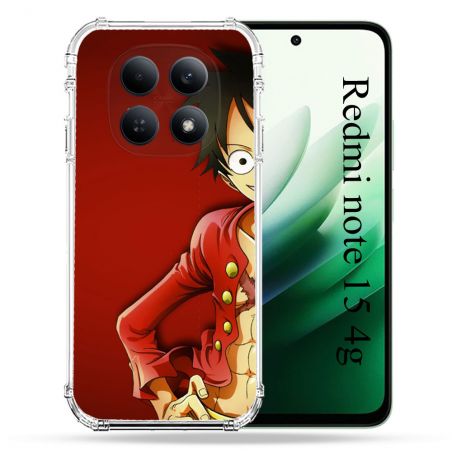 Coque Renforcée Pour Redmi Note 15 4G Manga One Piece Luffy