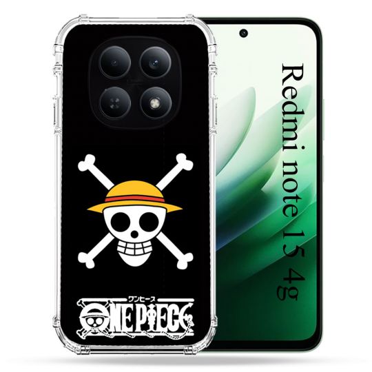 Coque Renforcée Pour Redmi Note 15 4G Manga One Piece Tete de Mort
