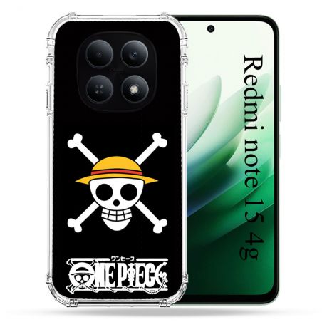 Coque Renforcée Pour Redmi Note 15 4G Manga One Piece Tete de Mort